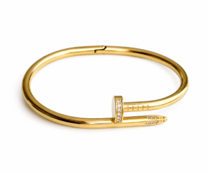 Clou doré strass