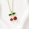 Collier "cerise"