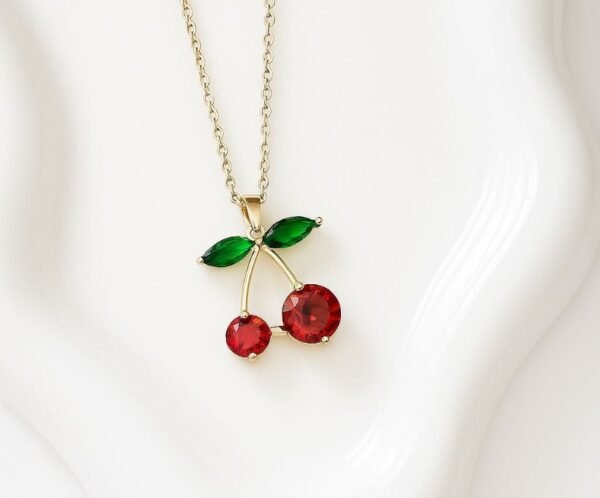 Collier "cerise"