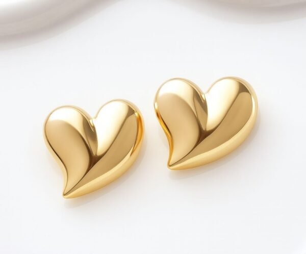 Boucles "Coeur doré"