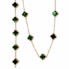 trèfles verts dorés